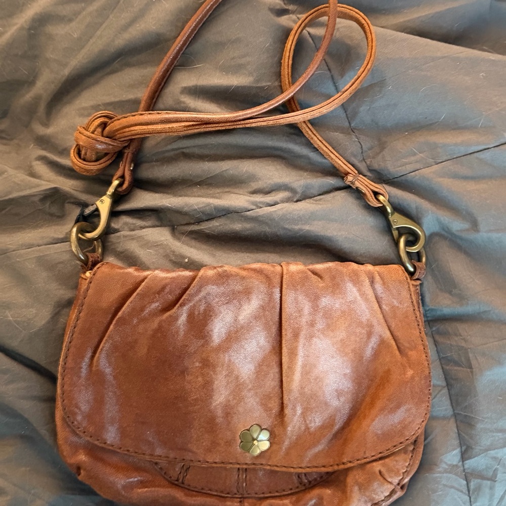 Brown Leather Crossbody Bag